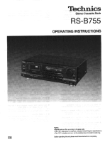 Technics - RSB-755 - Owners manual 